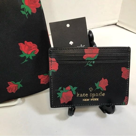 Disney X Kate Spade Chelsea Rose Toss Wristlet Pouch KE615 Card Holder KE995 New - Picture 2 of 10